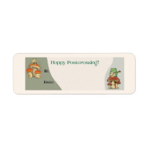 Frog Postcrossing Postcard ID Labels