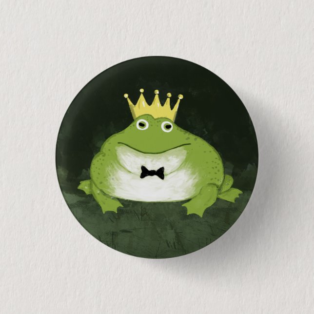 Frog Prince 3 Cm Round Badge (Front)
