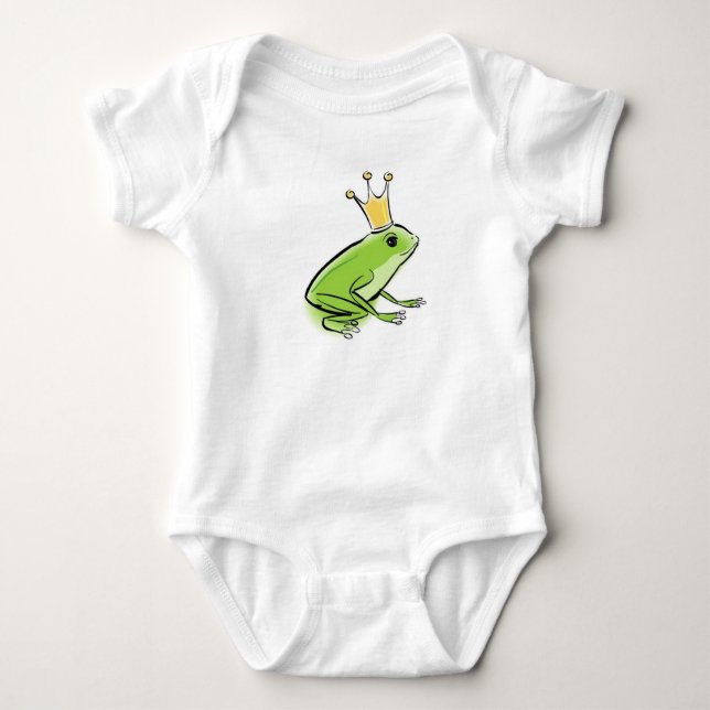 Frog Prince Baby Bodysuit (Front)