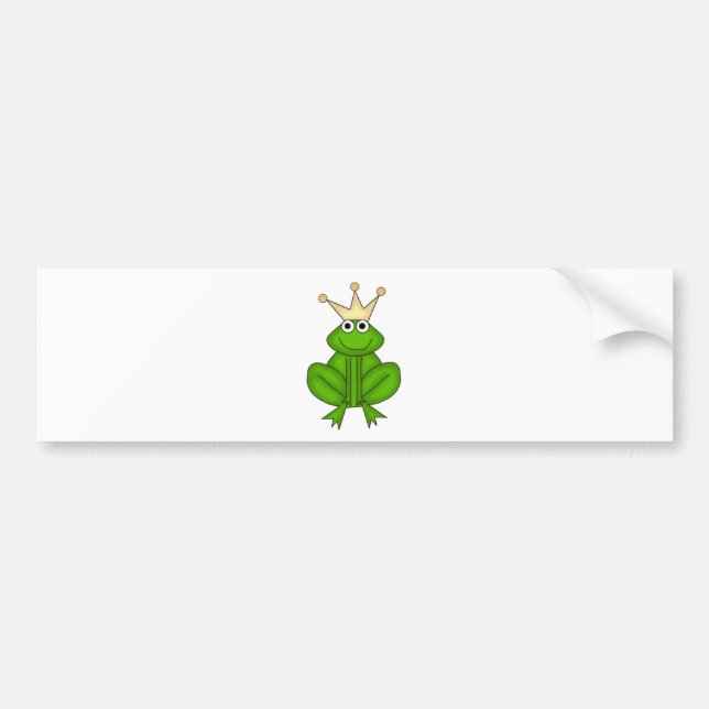 Frog Prince Bumper Sticker (Front)