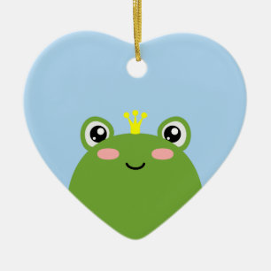 Frog Prince Ceramic Ornament