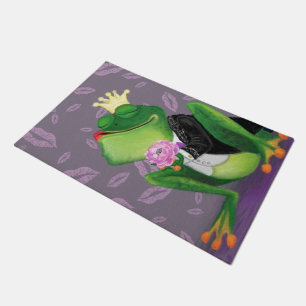 Frog Prince Doormat - Kissy
