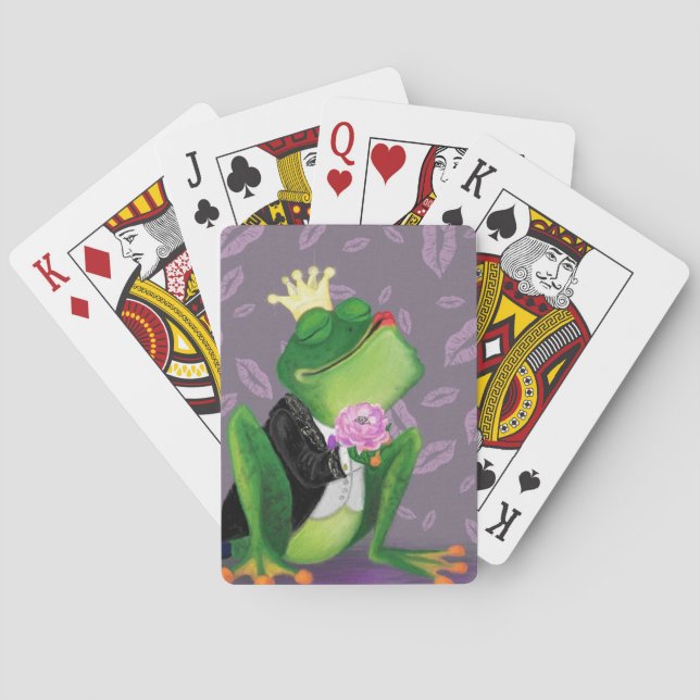 Frog Prince Funny Playing Cards (Back)