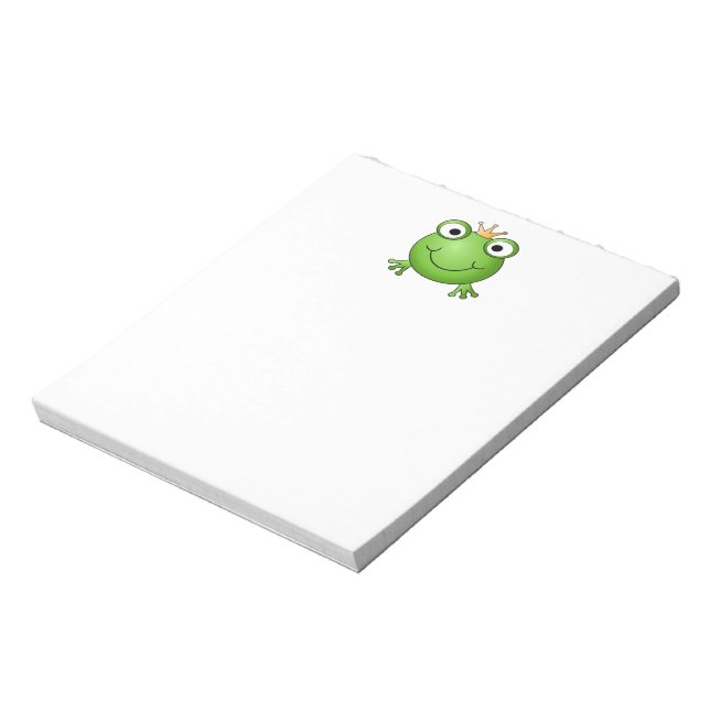 Frog Prince. Happy Frog. Notepad (Rotated)