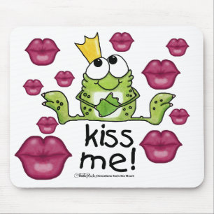 Frog Prince Kiss Me Mouse Pad