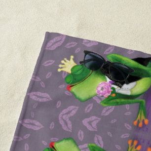 Frog Prince - Love Beach Towel