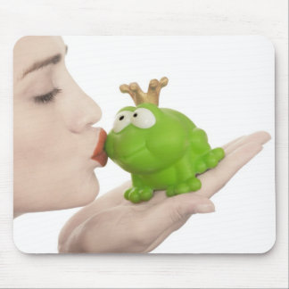 Frog prince mouse pad