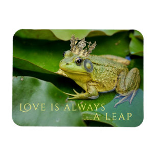 Frog Prince on Lily Pad Magnet