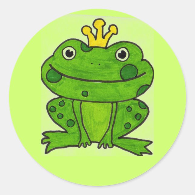 Frog prince sticker (Front)