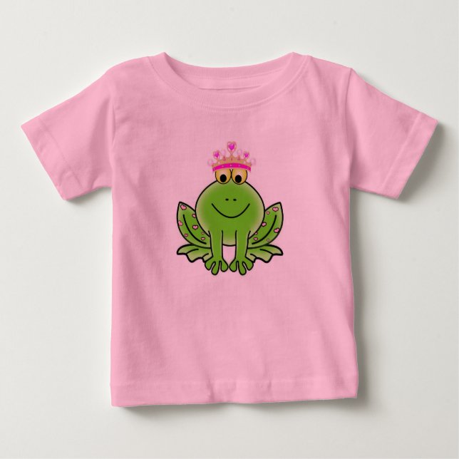 Frog Princess Baby Fine Jersey T-Shirt (Front)