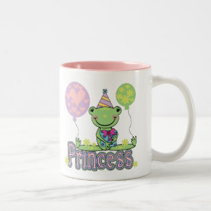 Frog Princess Birthday Tshirts and Gifts Two-Tone Coffee Mug
