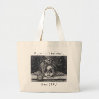 Frog Princess Tote Bag STFU Be kind purse