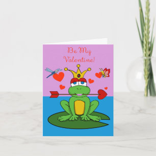Frog Princess Valentines' Day card