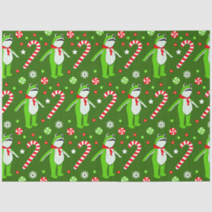 Frog Protest Resist Christmas Holiday Tissue Paper