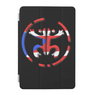 Frog   Puerto Rico Flag With Coqui Frog iPad Mini Cover