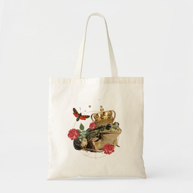 Frog Pun Tote Bag (Front)
