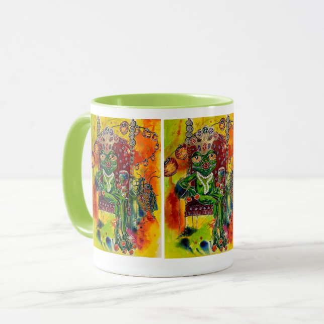 "Frog Queen" Beverage Mug (Front Left)