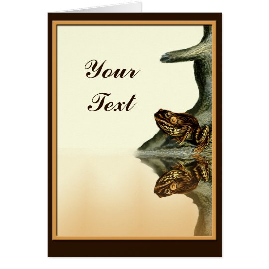Frog Reflection Greeting Card