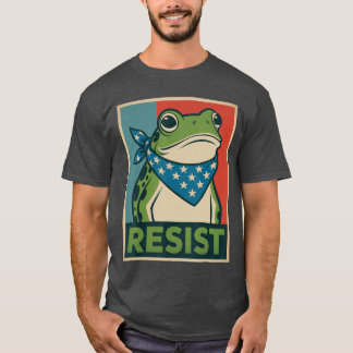 Frog Resist Oregon No Kings Protest Resistance Dem T-Shirt