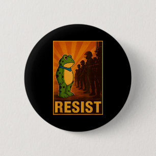 Frog Resist Rtland Frog Protest - Rtland Frog Acti 6 Cm Round Badge