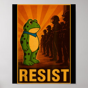 Frog Resist Rtland Frog Protest - Rtland Frog Acti Poster