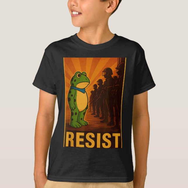 Frog Resist Rtland Frog Protest - Rtland Frog Acti T-Shirt (Front)