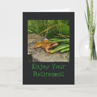 Frog Retirement Card