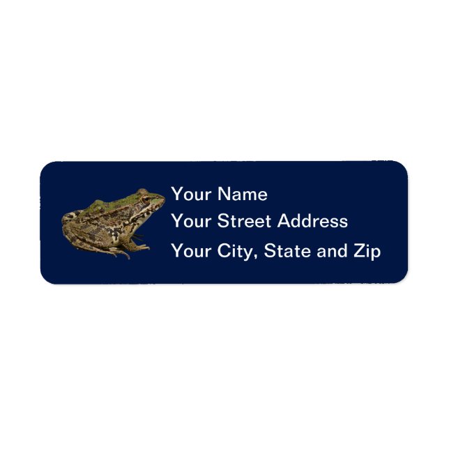 Frog Return Address Label (Front)
