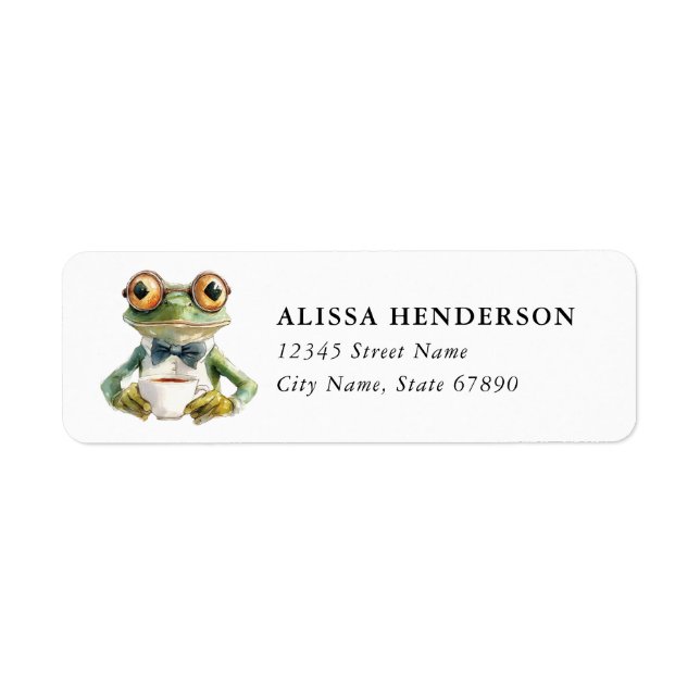 Frog Return Address Labels (Front)