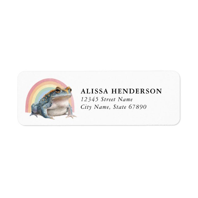 Frog Return Address Labels (Front)