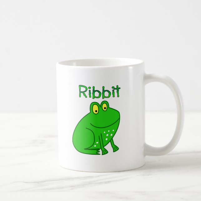 Frog Ribbit Coffee Mug (Right)