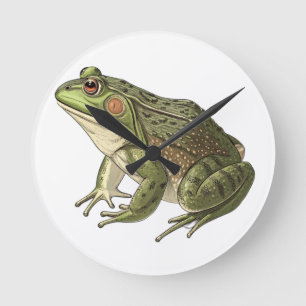 Frog Round Clock