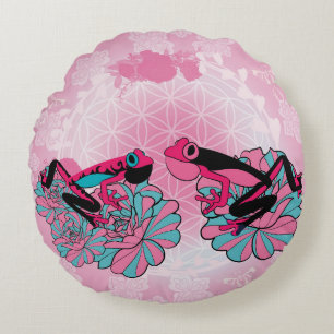 frog round cushion