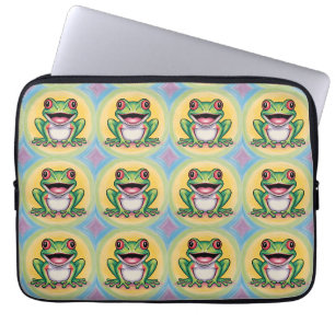 Frog’s Gentle Smile Laptop Sleeve