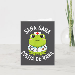 Frog Sana Sana Colita De Rana Frog Mexican Nurse L Card