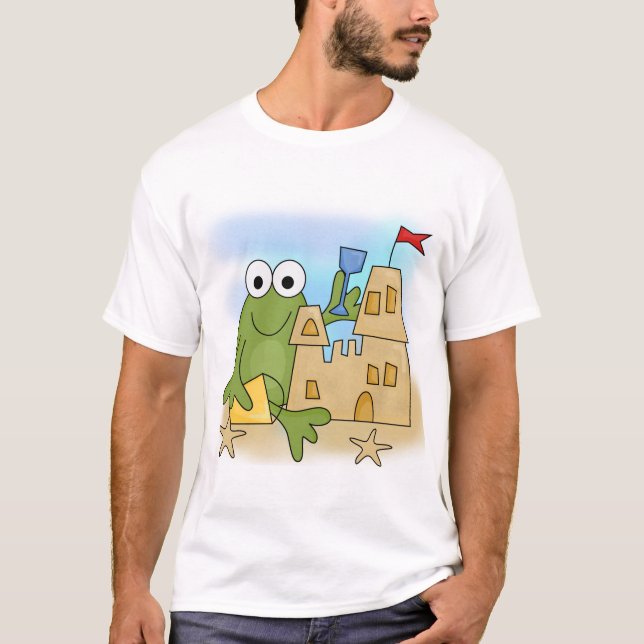 Frog Sand Castle Tshirts and Gifts (Front)