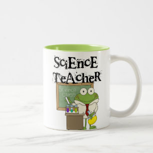Frog Science Teacher Two-Tone Coffee Mug