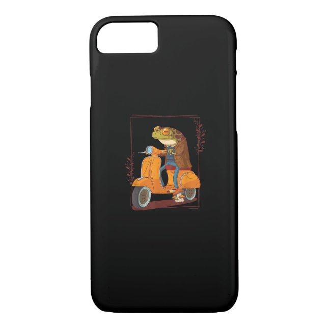 Frog  Scooter Mushroom Goblincore Academia Aesthet Case-Mate iPhone Case (Back)