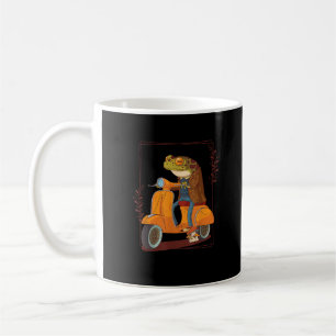 Frog  Scooter Mushroom Goblincore Academia Aesthet Coffee Mug