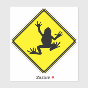 Frog Silhouette Art Frog Image Warning Graphic