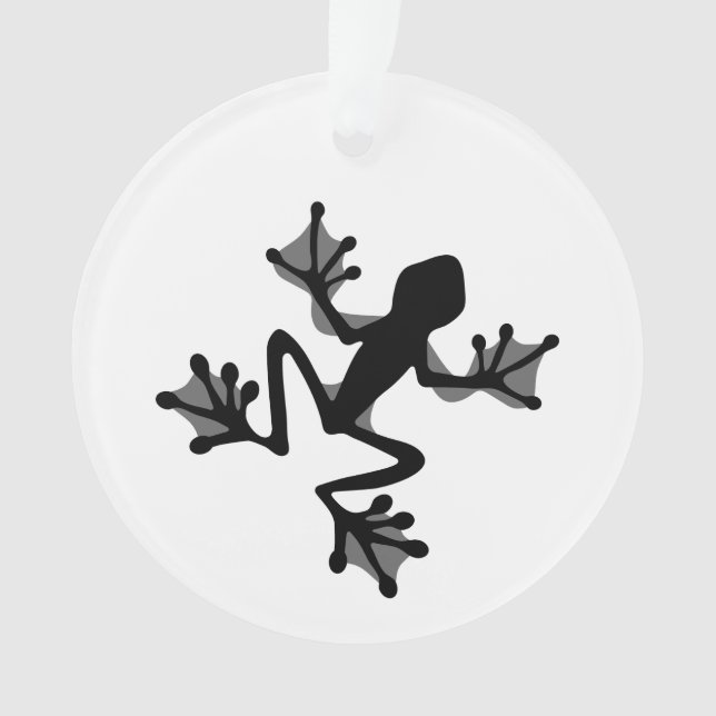 Frog Silhouette Ornament (Front)