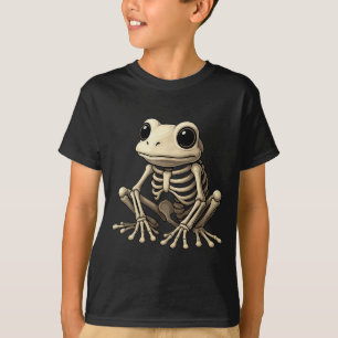 Frog Skeleton Halloween Funny Frog Lover Men Women T-Shirt
