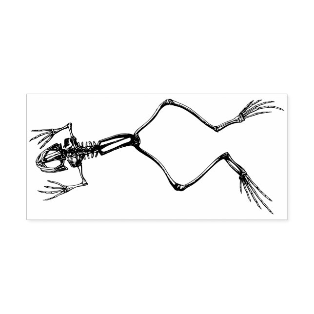 Frog skeleton rubber stamp (Imprint)