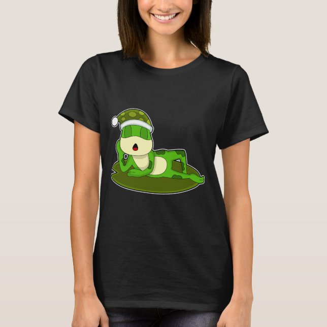 Frog Sleeping Nightcap T-Shirt (Front)