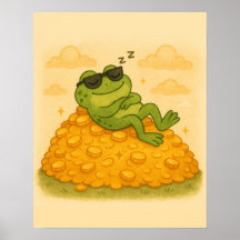 Frog Sleeping on Gold Hill