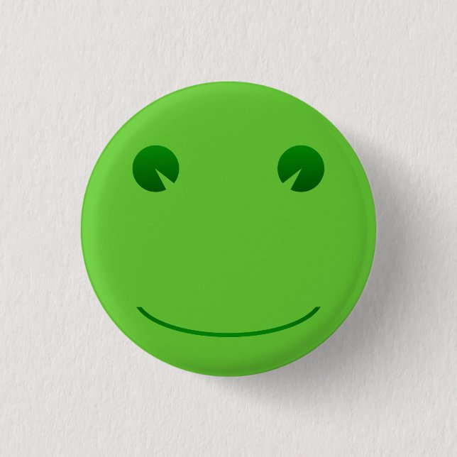 Frog Smile Button (Front)
