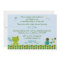 Frog Snail Bug Baby Shower Invitations