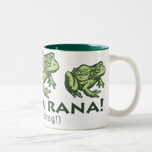 frog_Spanish_2 Two-Tone Coffee Mug
