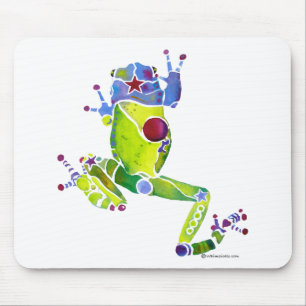 Frog Spring Green Mouse Pad