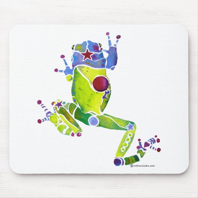 Frog Spring Green Mouse Pad (Front)